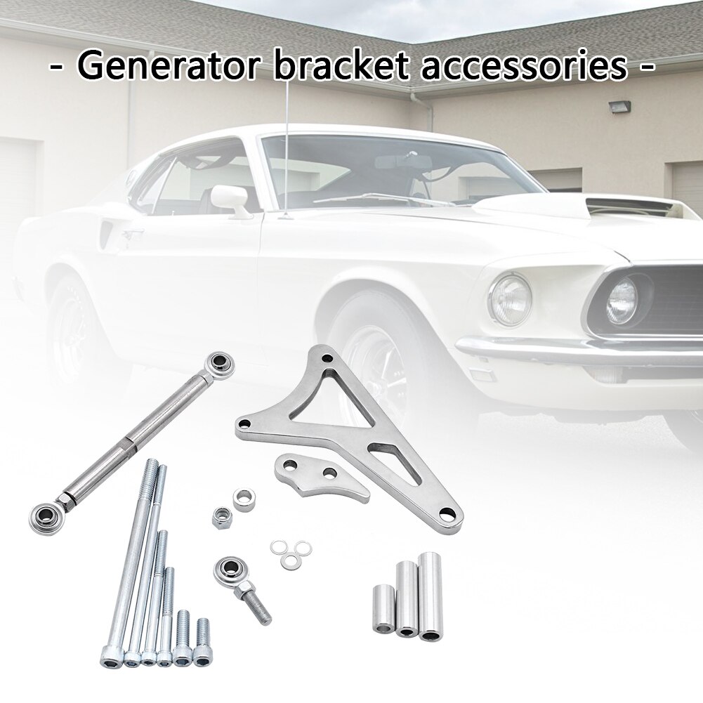 Aluminum Alternator Bracket Set Polished Outdoor Anti-resistance 351W Engine Billet Repairing Parts for Ford Car Truck