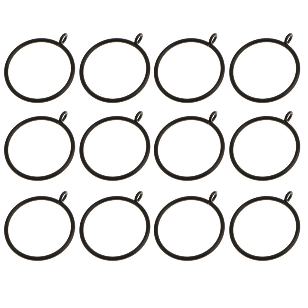 12 st rostsäker metall gardin draper stång ring ögle ring för 55mm diameter stolpar