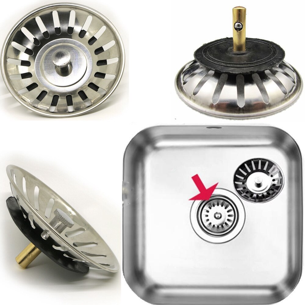 Stainless Steel Kitchen Sink Drain Mesh Stopper Ba... – Grandado