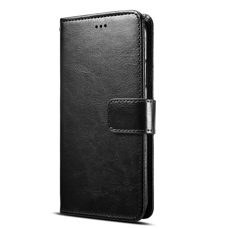 Funda de teléfono para Realme C21, carcasa de cuero PU de lujo, magnética, moderna, con soporte, C21: CX Black