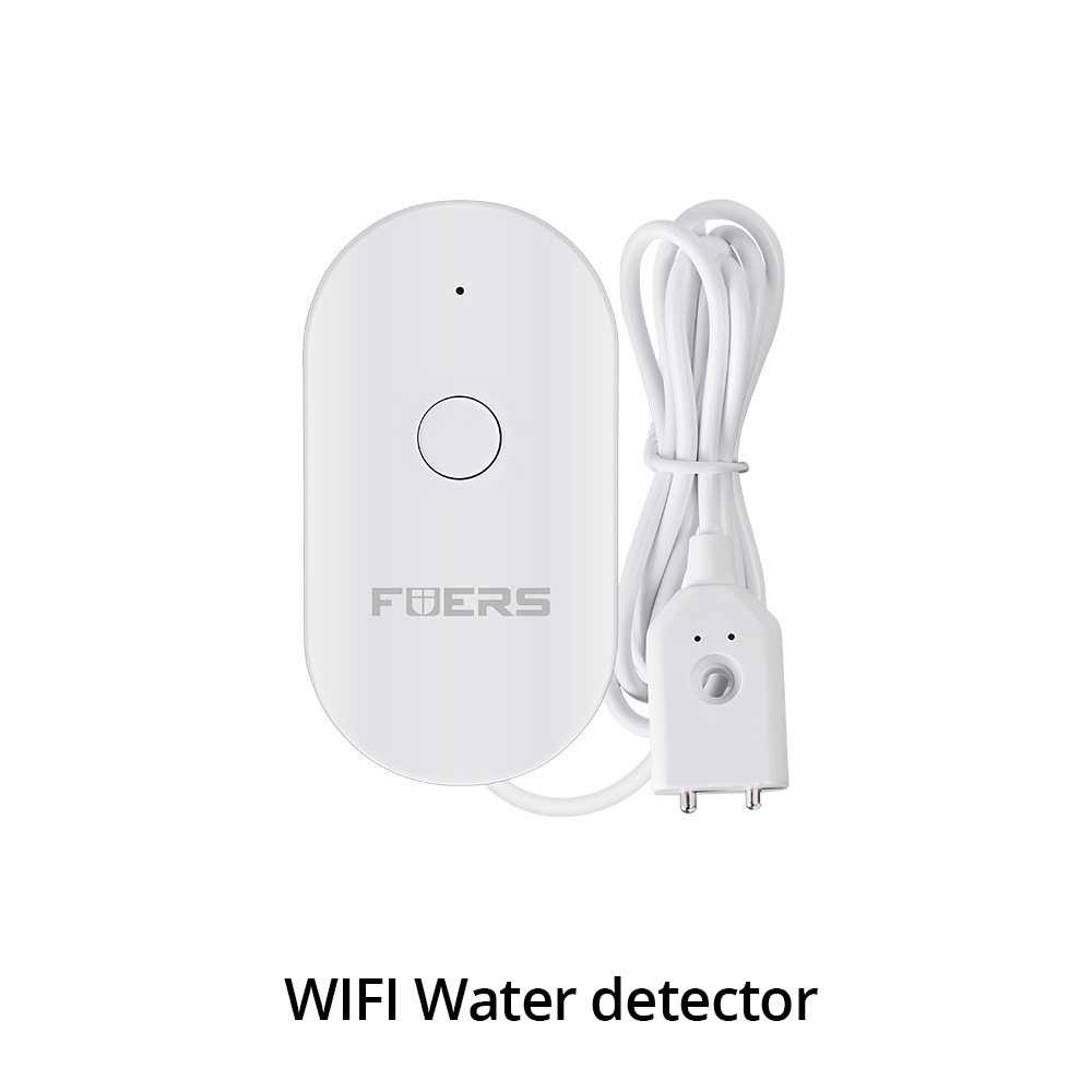Fuers-sistema de alarma inteligente Tuya para el hogar, alarma antirrobo con WIFI, GSM, con pantalla LCD a Color, Sensor de movimiento de seguridad: WIFI Water Detector