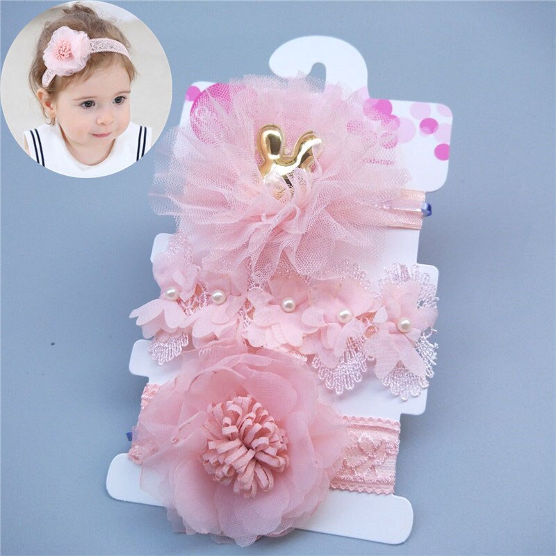Baby Meisje Hoofdbanden Parel Bloem Pasgeboren Haarband Baby Hoofdband Haaraccessoires Haarband Fotografie Props: Z001