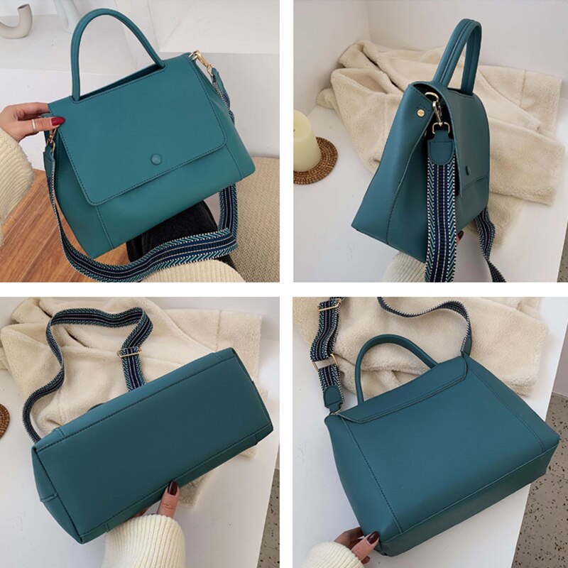 Ansloth luxe handtassen met hoge capaciteit damestassen zachte pu leren schoudertassen eenvoudige koerierstas dames hps 979