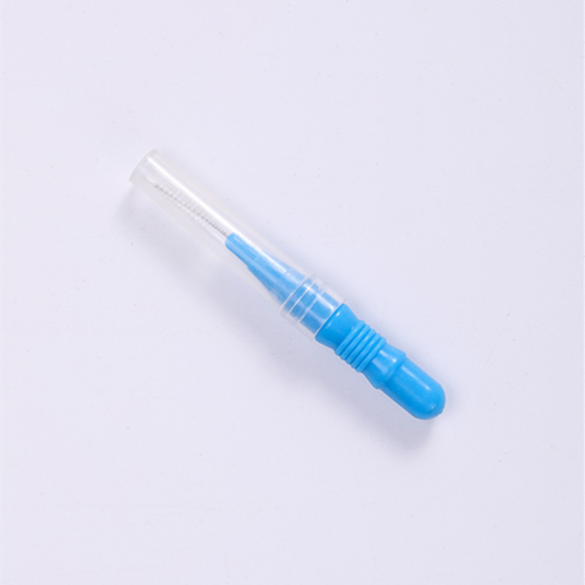 Palillo de dientes para el cuidado, cepillo Interdental, aparatos ortopédicos para encías, palo de hilo Dental suave, palillo de dientes, herramientas de limpieza para el cuidado bucal, portátil y práctico: Azul