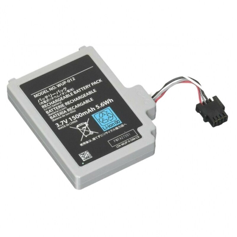 Interner akku kompatibel mit nintendo wii u wup -002 1500 mah ersatzteile gamepad # nintendo wii u (wup -001,  wup -101)