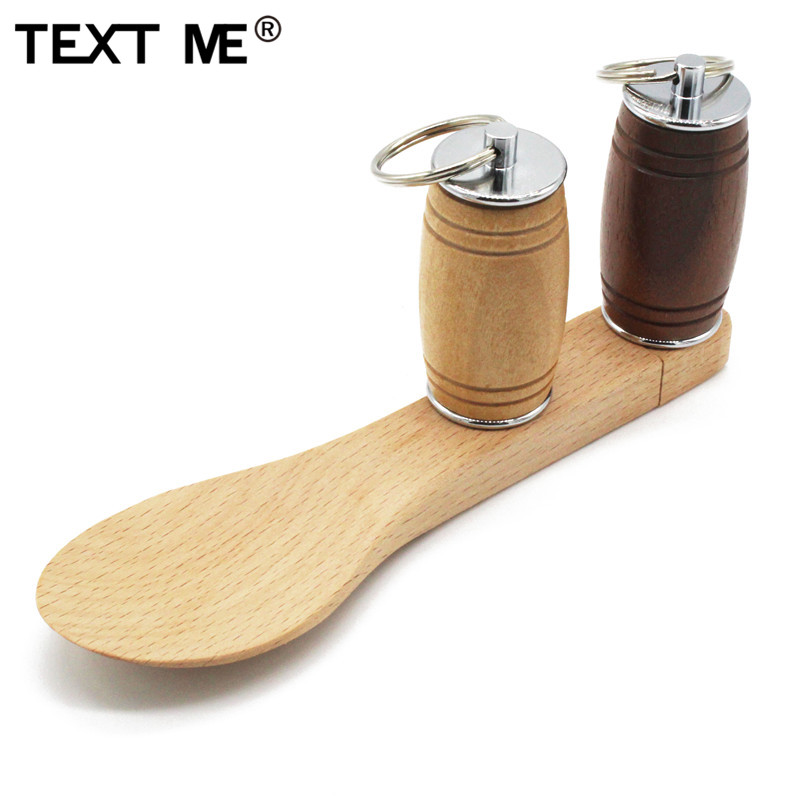 TEXT ME 3 model nowy beczka łyżka styl pamięć usb 4GB 8GB 16GB 32GB usb 2.0 64GB prezent pendrive