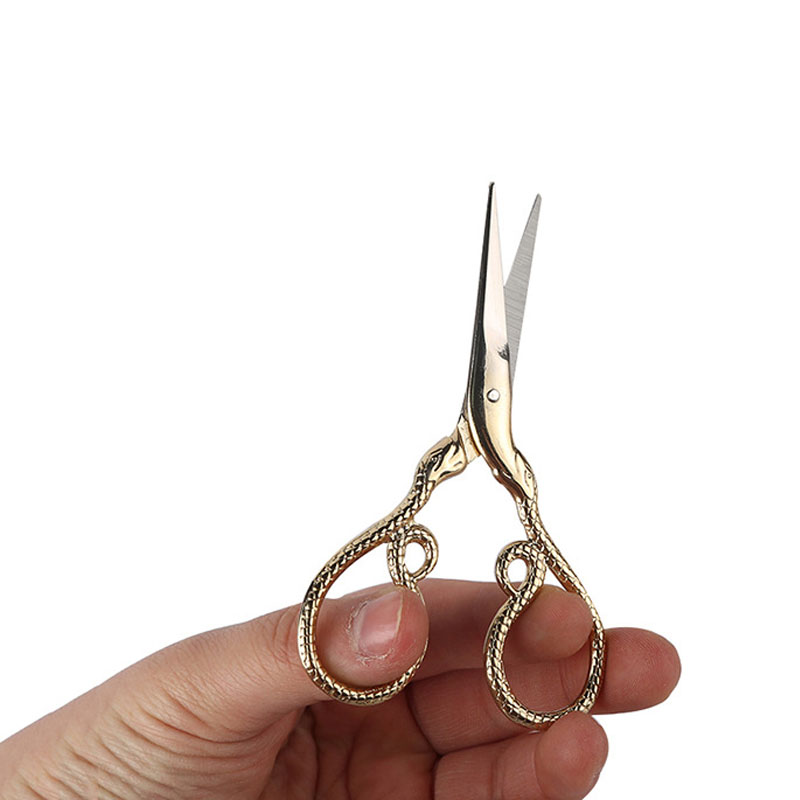 Forbici da cucito per modellismo zodiacale cinese forbici da ricamo Vintage ▾ strumenti per cucire forbici decorativo dorate in acciaio inossidabile