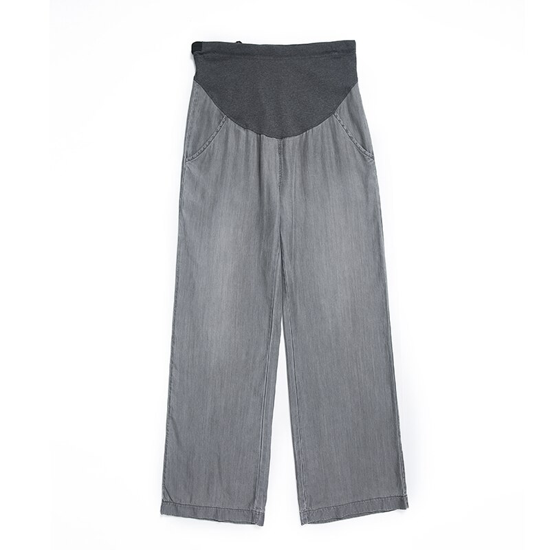 Gerade Schwangere Frauen Jeans Frühling Stil Einfarbig Dünnen Stoff Für Mutter Tragen Mutterschaft Kleidung Schwangerschaft Kleidung T2120