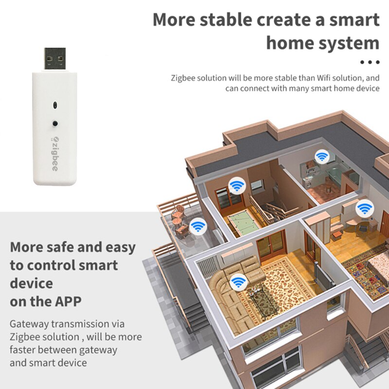 Tuya ZigBee – Hub passerelle sans fil USB 3.0, fonctionne avec Smart Life App, commande vocale, Alexa Google Home