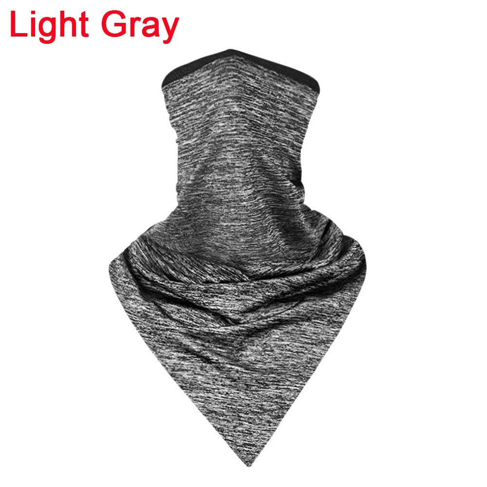 Retro Motorcycle Headwear Bike Ski Sports Scarf Wrap Balaclava Windproof Dust Outdoor Bandana Cycling Breathable Neck Cover: Light Gray (Pure)
