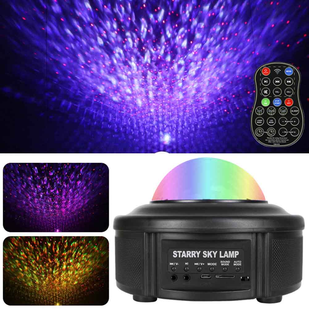 Projector Lamp Bedroom ABS Voice Control Home Theatre Portable With Remote For Kids LED Nebula Cloud 3 In 1 Bluetooth Speaker