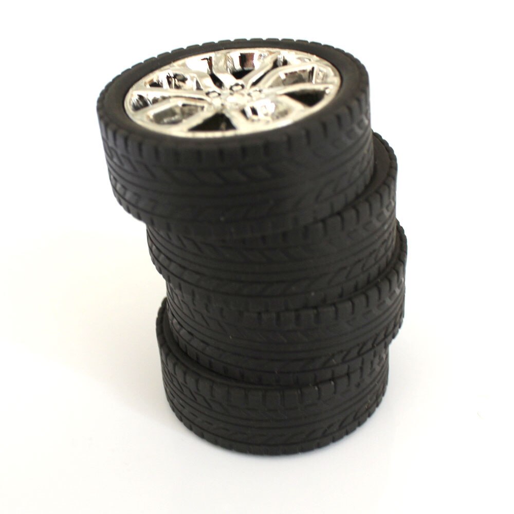 2.5*45mm roues en caoutchouc jouet en plastique petite roue modèle faisant des accessoires technologie petits matériaux de fabrication