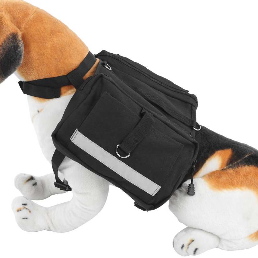 Large Capacity Pet Backpack Comfortable Dog Saddle Bag Adjustable Dog Bag Hiking for Traveling