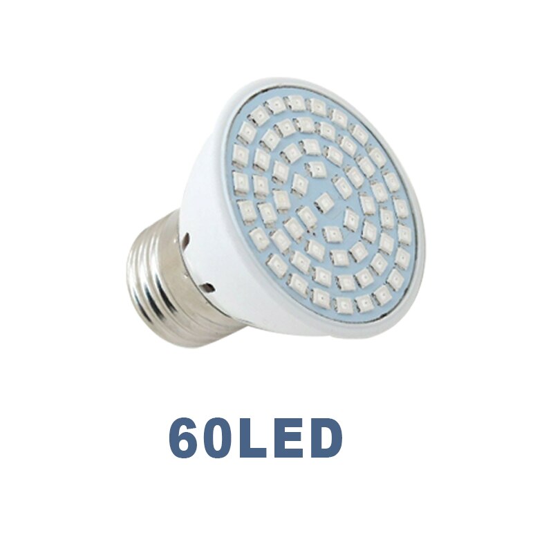 60/126/200/300leds E27 LED Grow Lamp Full Spectrum LED Plant Growth Lamp Indoor Lighting Grow Light Plant E27 Hydroponic System: 60LED