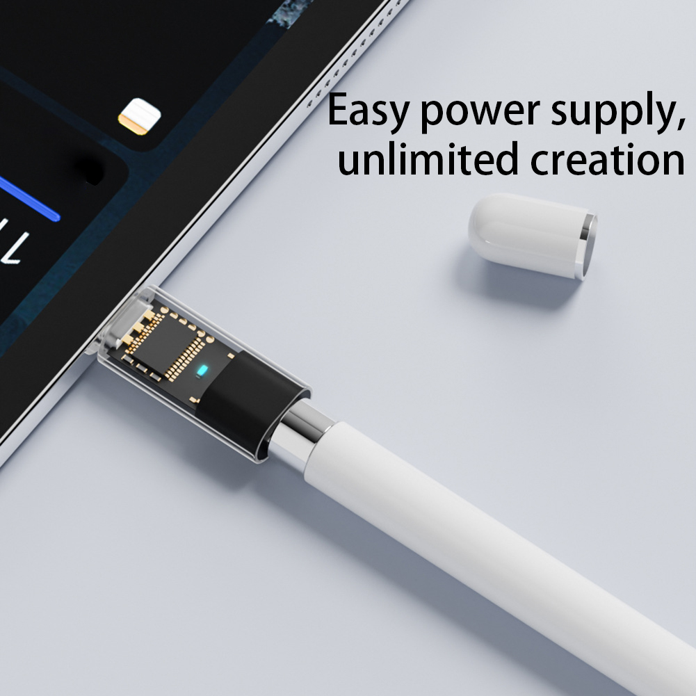 Ligting A Adaptador de conector tipo C para Apple Pencil, 1ª generación, Compatible con Bluetooth, Stylus Pen, adaptador de carga para IPad10