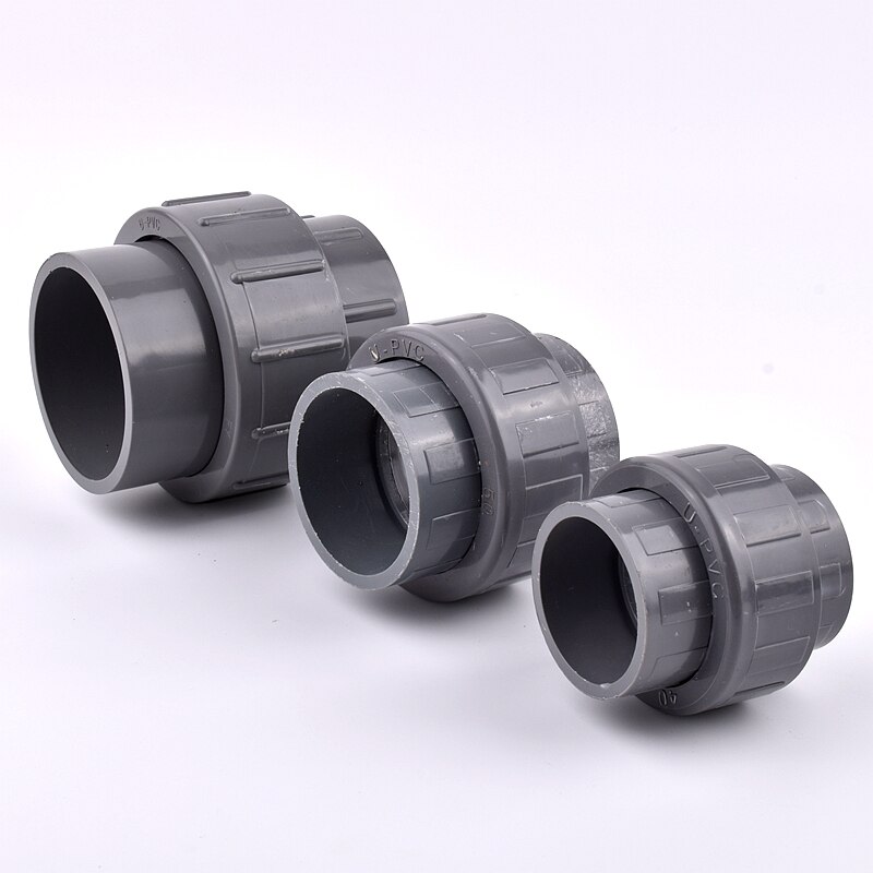 1~20pcs 20~110mm PVC Pipe Union Connector Garden Irrigation Aquarium Fish Tank Tube Watering Adapter Fittings Joints
