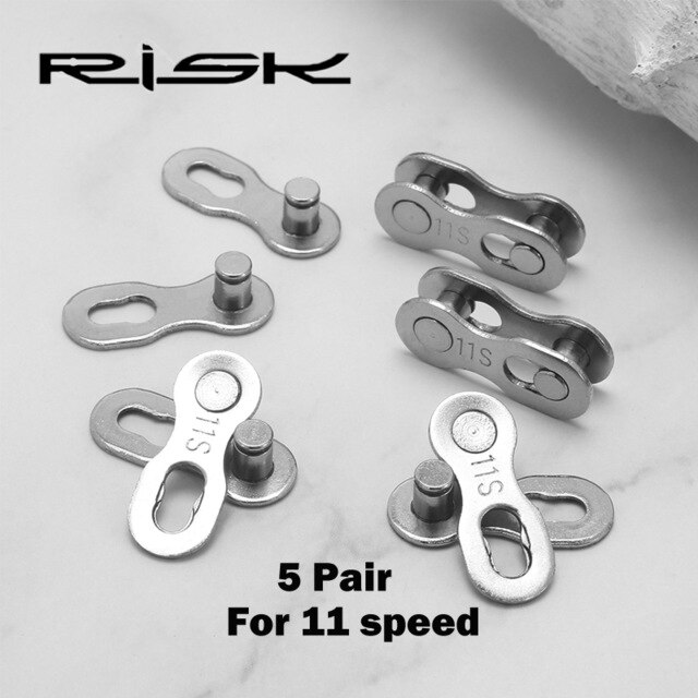 5 Pair Bicycle Chain Quick Link Connector Joints Magic Buttons Mountain Road Bike Chain missing link for 6/7/8/ 9 10 11 12 Speed: Burgundy