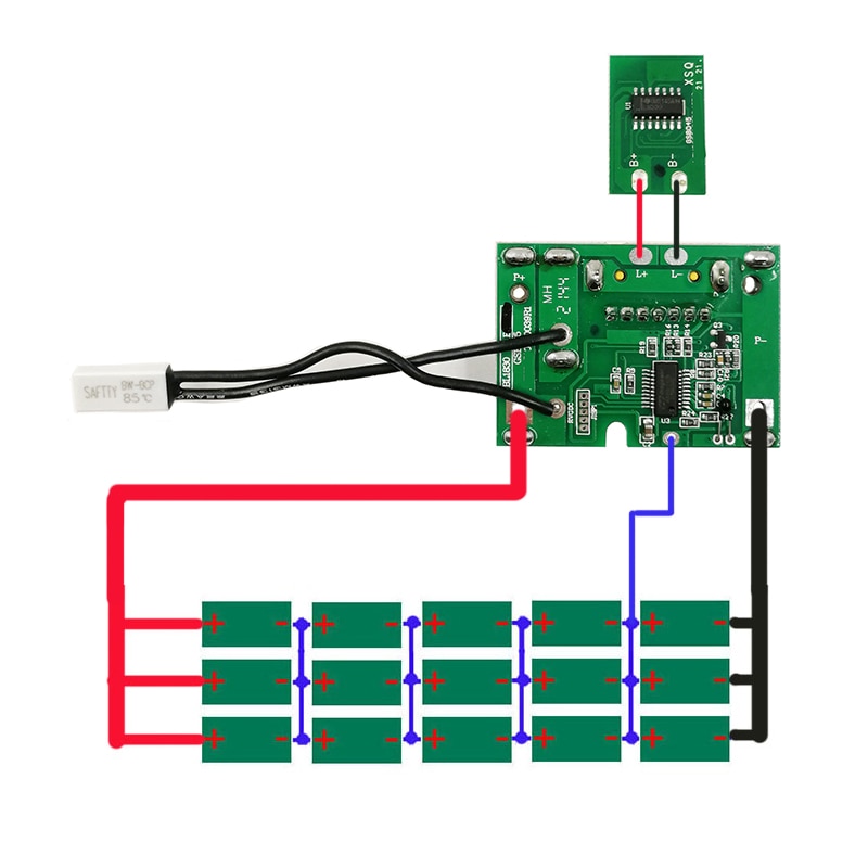 BL1890 Li-ion Battery Case PCB Charging Protection Circuit Board Shell Box BL1860 For MAKITA 18V 3.0Ah 9.0Ah Sticker Label House