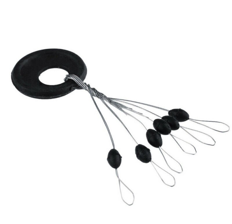 100 Fishing Bobber Stopper Float Line Olive-Shape Stoppers Stops Beans Tackles Fishing Tools