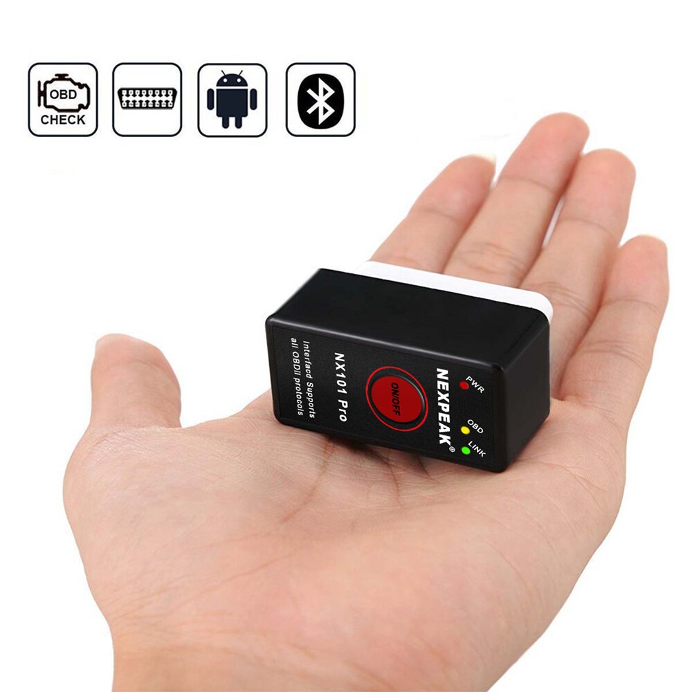 Herramienta de diagnóstico de coche, accesorio V1.5 ELM327 OBD2 escáner Bluetooth Pic18f25k80 OBD 2 Mini autoescáner ELM 327, escáner automático NX101 Pro