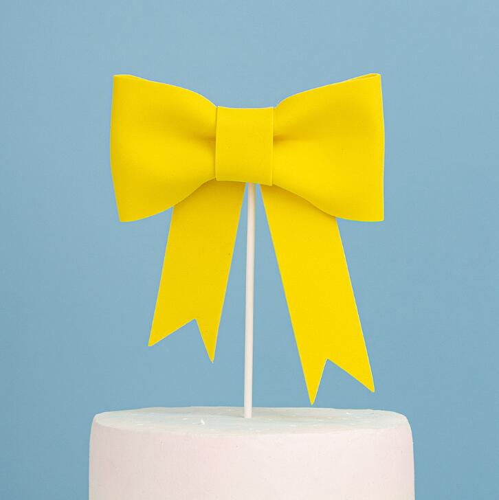 Gâteau Topper nœud-noeud gâteau décoration fête d'anniversaire fille bébé douche décor belle Rosette fille décor: 8