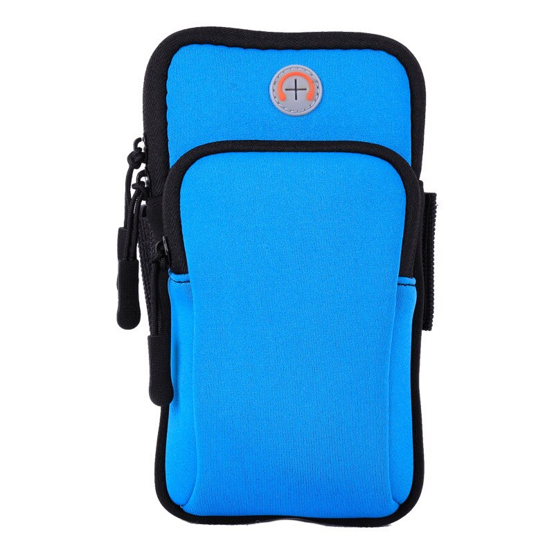 Sport Running Armband Bag Cover Voor Acer Liquid E2 Duo V370 E700 X2 XZ220 Armband Universal Waterdichte Draagbare Sport Stand: Blue