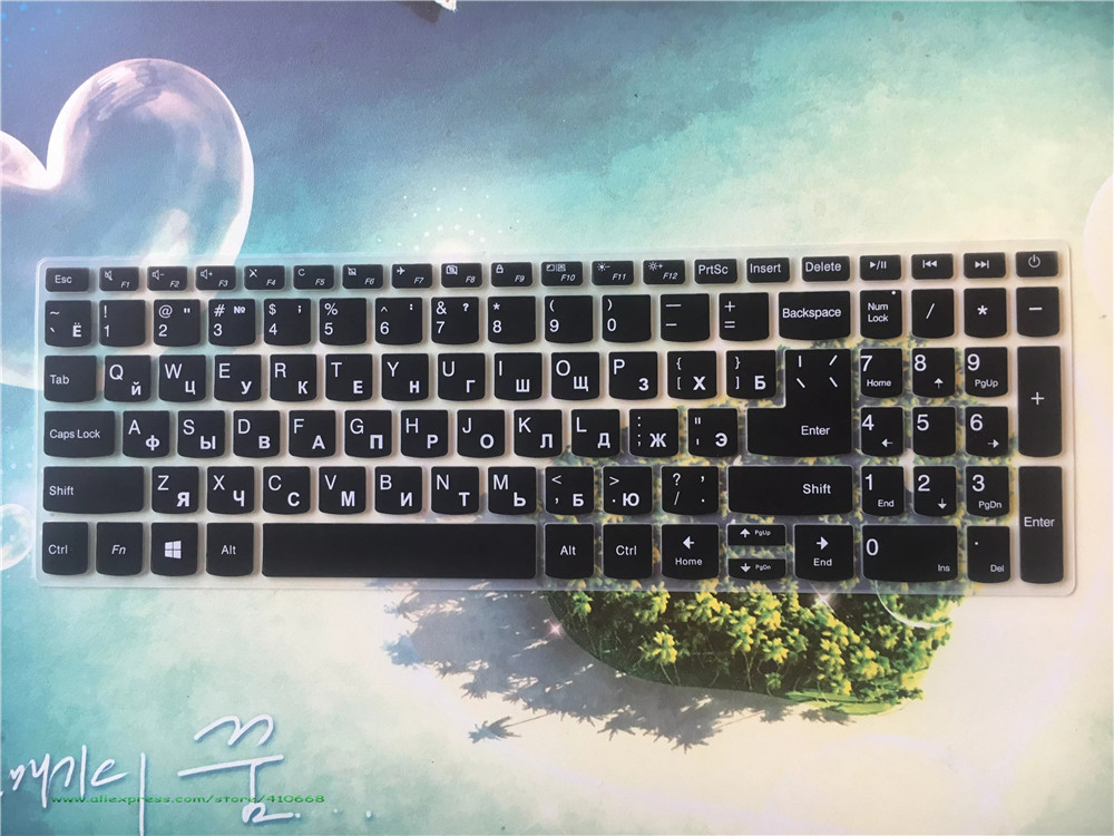 Korean Russian Laptop Keyboard Cover Skin Protector For Lenovo ideapad 320 330 520 320s 720S 15IKBR/ARR/AST 5000 7000 15 15.6"