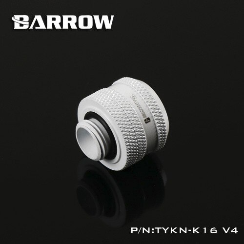 Barrow tykn -k16 v 4, od16mm hårde rørfittings , g1/4 adaptere til  od16mm hårde rør: Hvid