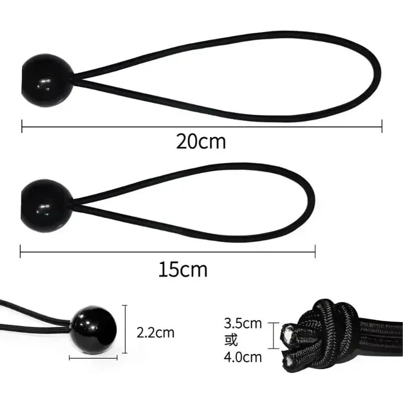 Utomhus elastiskt bollrep bungee-snören bärbart tältfäste presenning markistak kraftig presenning för skyddslast