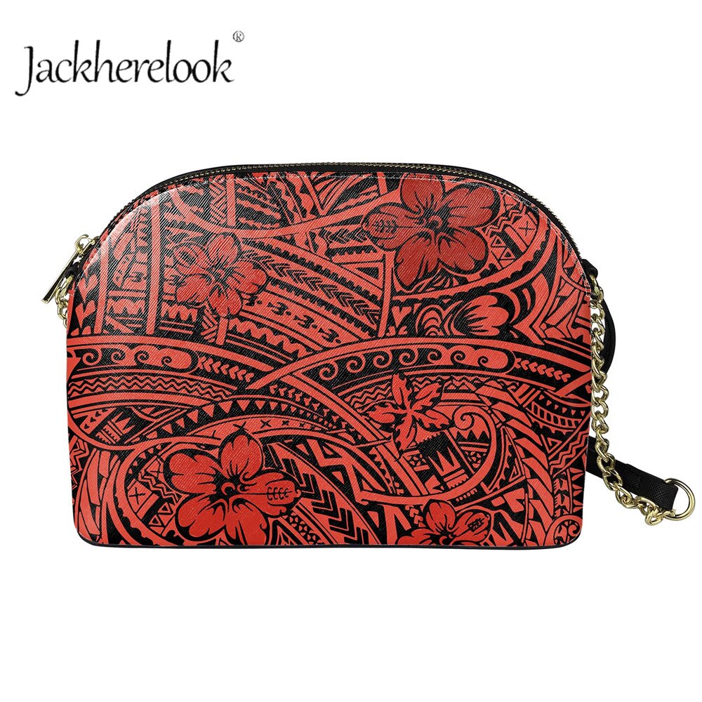 Jackherelook dames crossbody tas met rits en polynesisch hibiscusbloempatroon, prachtige boodschappentassen: Zbab 074 d 49