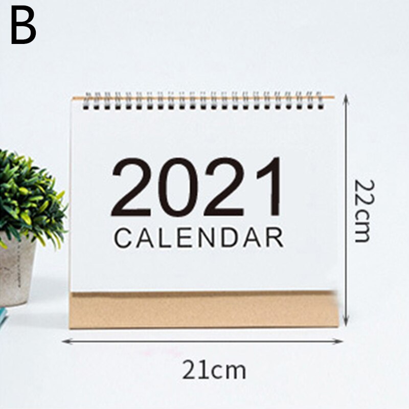 Simple Desktop Calendar Daily Schedule Table Planner Yearly Agenda Organizer Christmas Calendar Office Desk Decoration: B