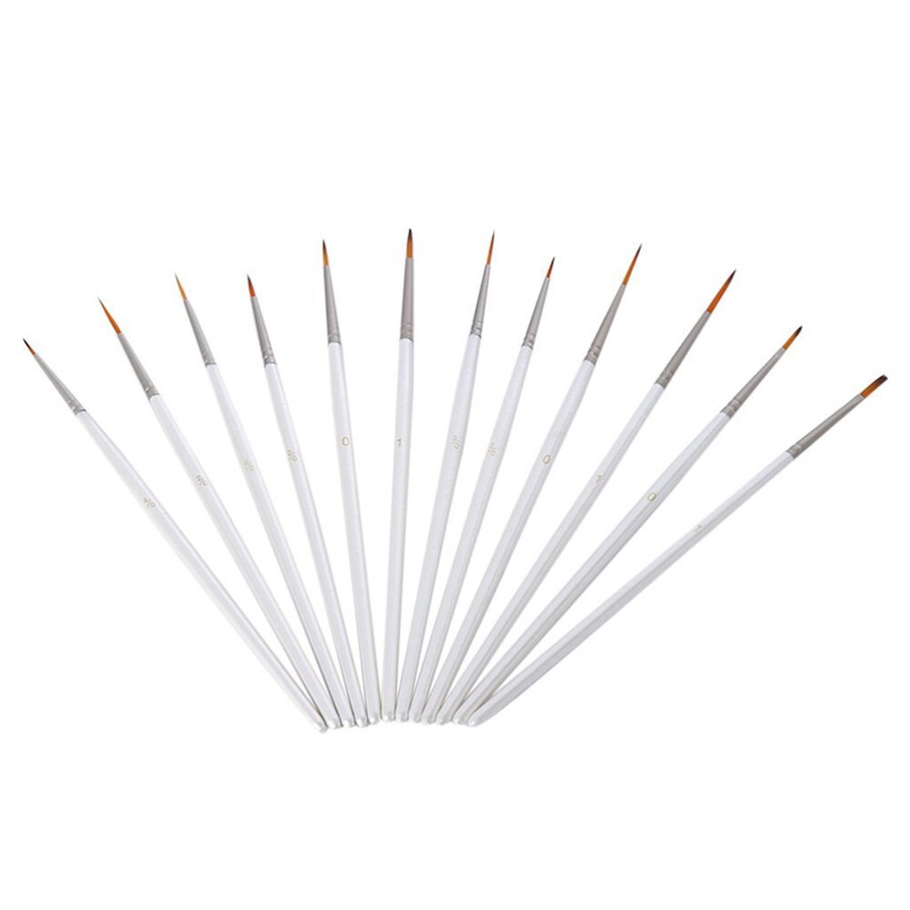 Miniatuur dry brush Set,6 dry brush penseel en 16 Fijne Detaillering