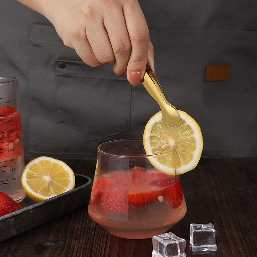 Szczypce robić cukru ze stali nierdzewnej hotel bar zbieracz robić kostek lodu Narzędzie robić serwowania kawy i herbaty, różowo-złote