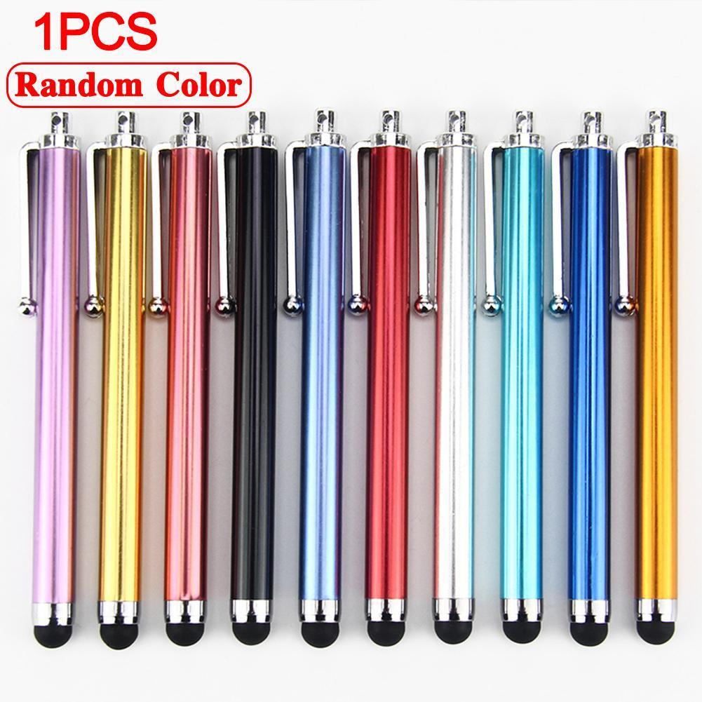 1Pcs Metalen Capactive Stylus Pen Screen Pennen Voor Tablet Pc Voor Alle Capacitieve Scherm Stylus Pen Met Pen Clip