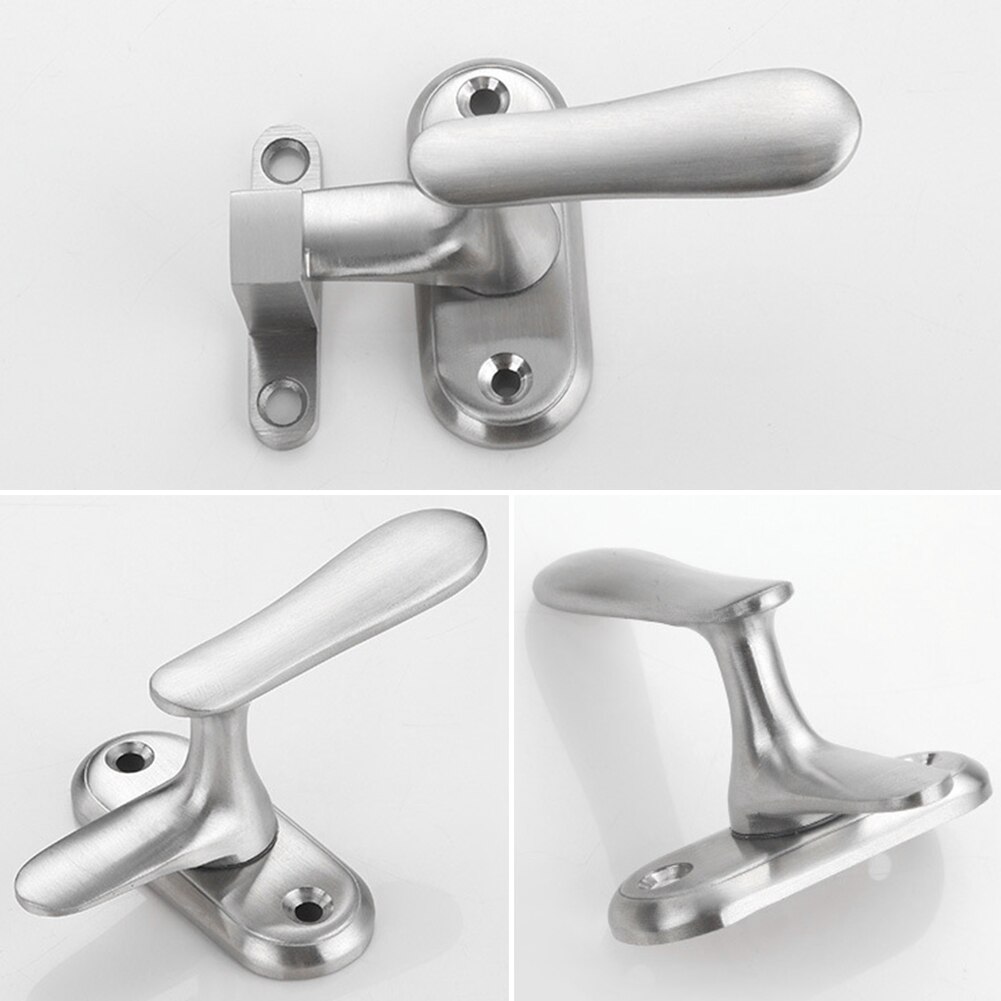 Home Safety Anti Theft Rustproof Door Bolt Gate Stainless Steel High Low Window Easy Install Pin Latch Hardware Rotating Buckle