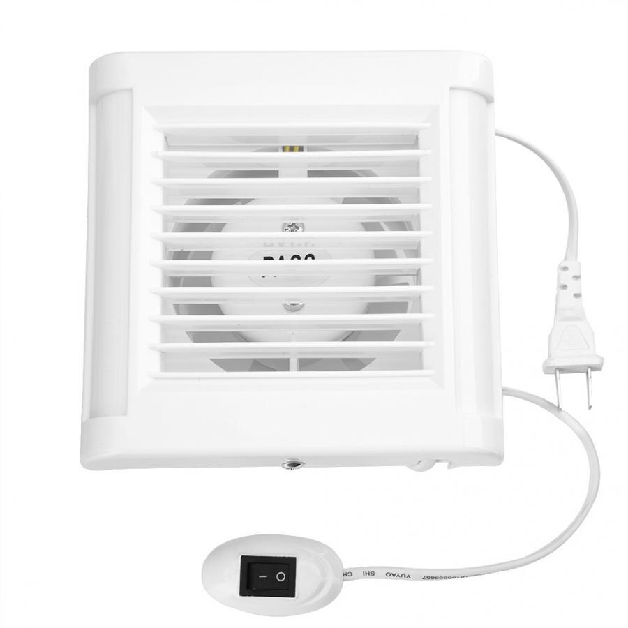 Fläkt utsug väggmonterad 4 tums frånluftsfläkt låg ljudnivå kontor badrum kök garage ventilationsventil ventilation