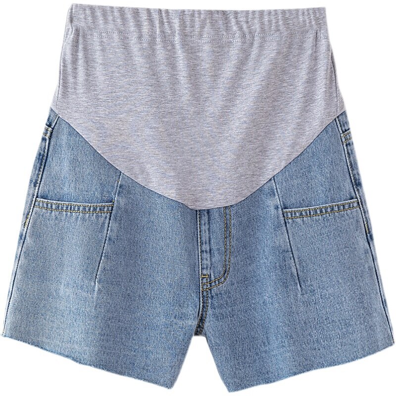 Short de maternité en denim à fond fin, vêtement d&#39;extérieur à la , pantalon de levage du ventre, été: XXL