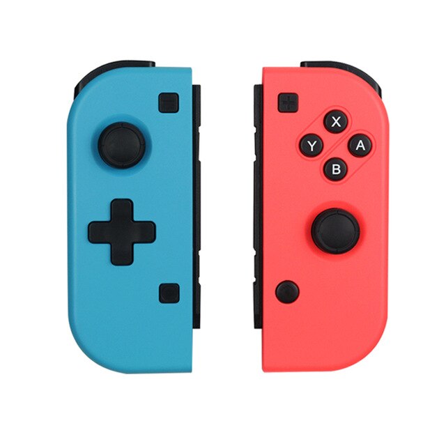 Gota de compras gampad para interruptor sem fio controlador l/r bluetooth gamepad para nintend switch ns alegria jogo punho para interruptor: blue red