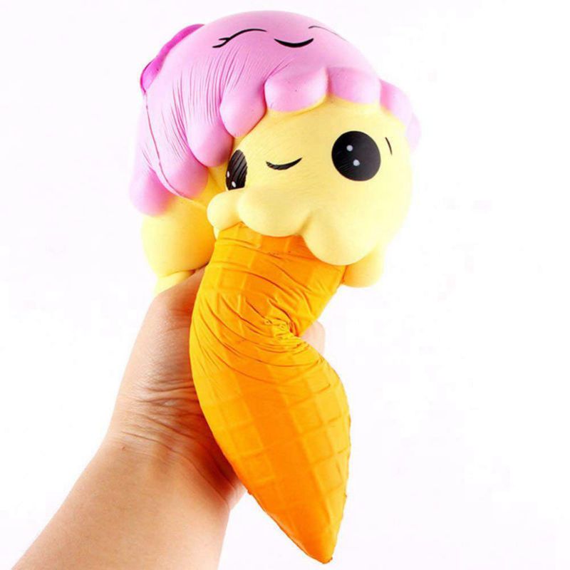 Slow Rising Jumbo Squishies Pack Squishys Girls Boys Scented Squishy Toy Squeeze Stress Reliever (Double Ice Tone + Water