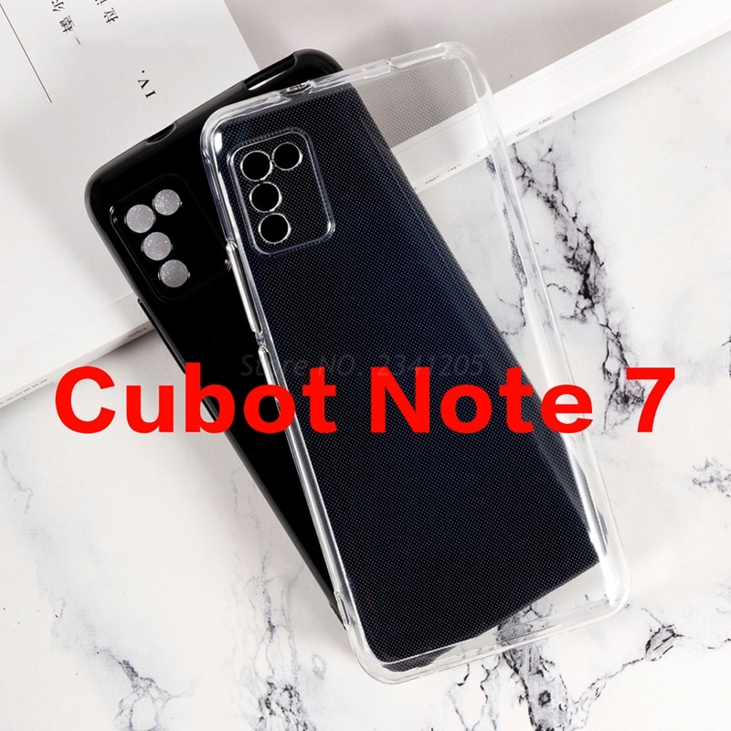 Transparante Telefoon Case Voor Cubot Note 7 Case Siliconen Vuilafstotend Soft Black Tpu Case Voor Cubot Note 7 note7 Back Cover Etui