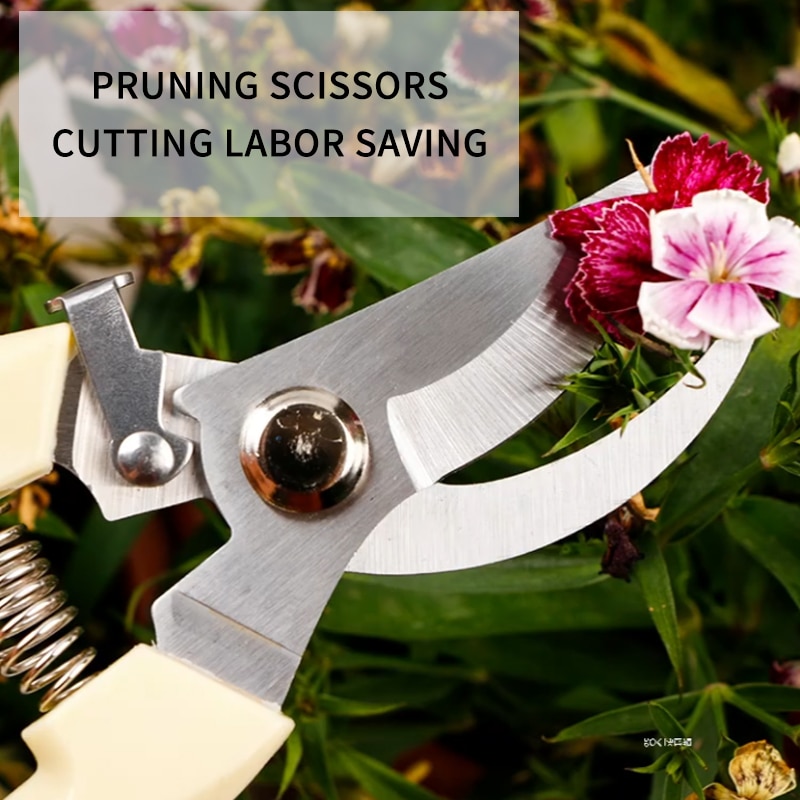 1pc beskärare trädskärare trädgårdsskötsel beskärningsax sax rostfritt stål skärverktyg set hem verktyg halkskydd