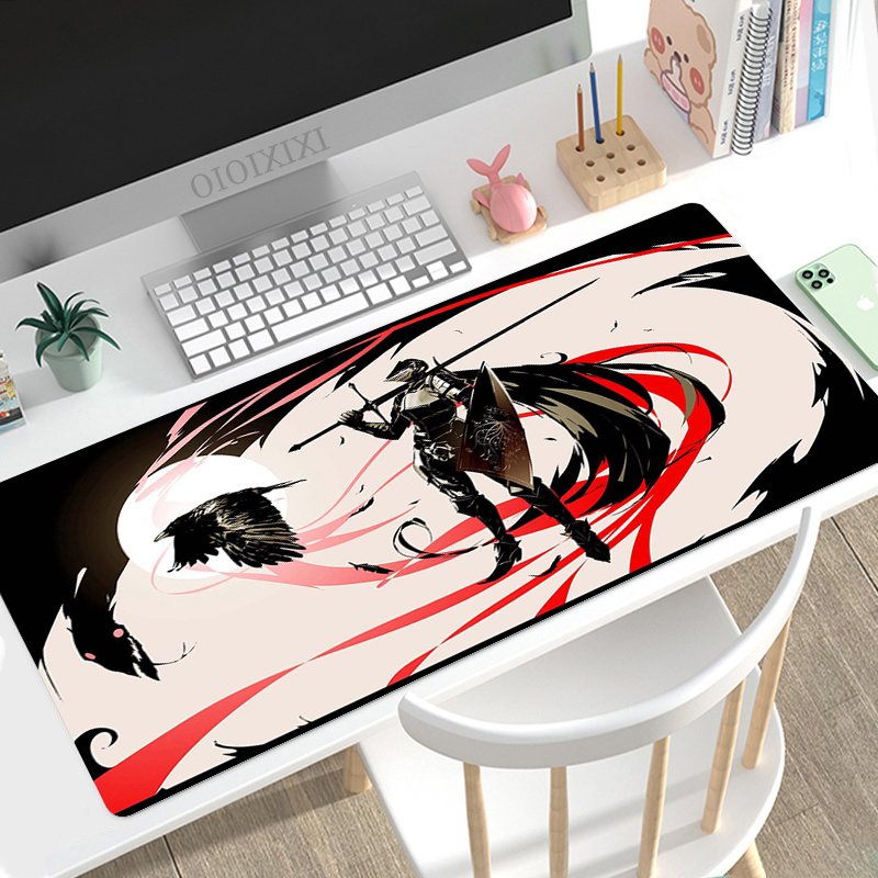 Dark Souls Mouse Pad Gamer XL Computer Custom HD Mousepad XXL Desk Mats Carpet Office Soft Mice Pad Desktop Mouse Pad: 30x24 cm / Orange
