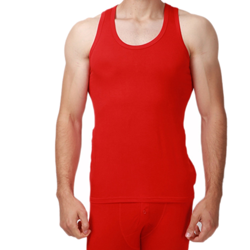 7xl tank toppe herre 6xl herre sweat big size vest sommer super stor modal undertrøje uden ærmer stor størrelse bodybuilding træning: Rød / L