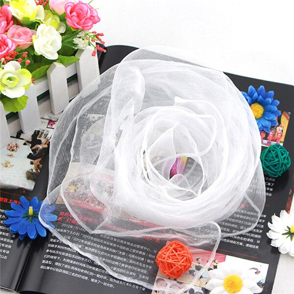 60cm*60cm sommarhalsdukar solskyddad näsduk dam godisfärg halssjal sommar strandsemestertillbehör halsdukar: Vit