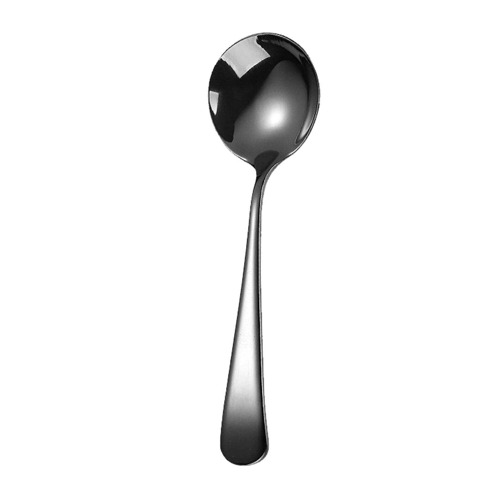 6.2 pouces coloré en acier inoxydable café cuillère longue poignée thé cuillères cuisine chaude boire couverts riz Scoop # Y: A