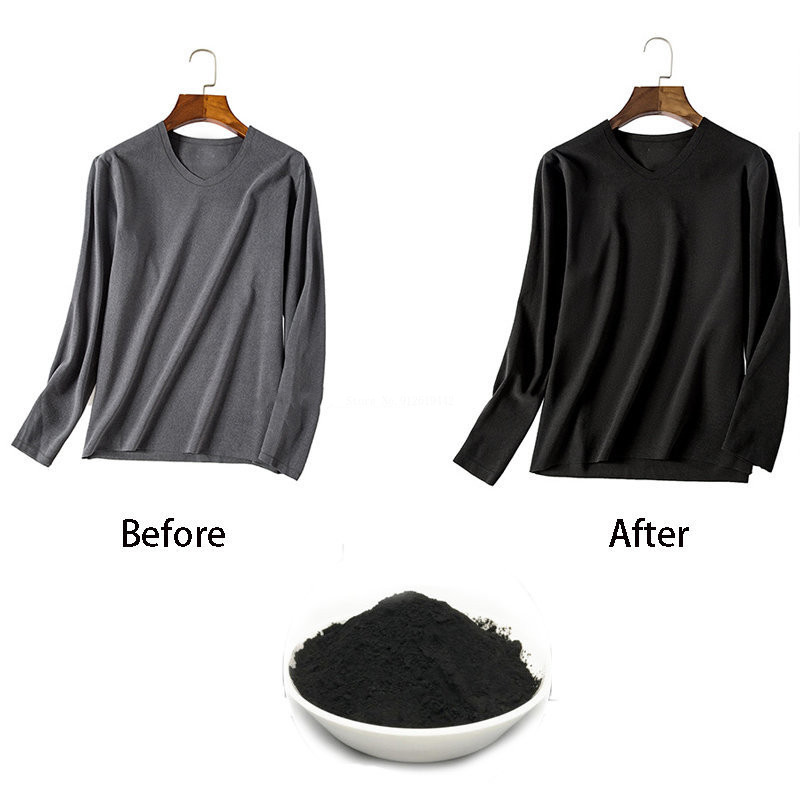 50g tela negra tinte ropa reacondicionado agente colorante algodón lino Jeans lienzo pigmento hogar Tie-dye suministros hechos a mano