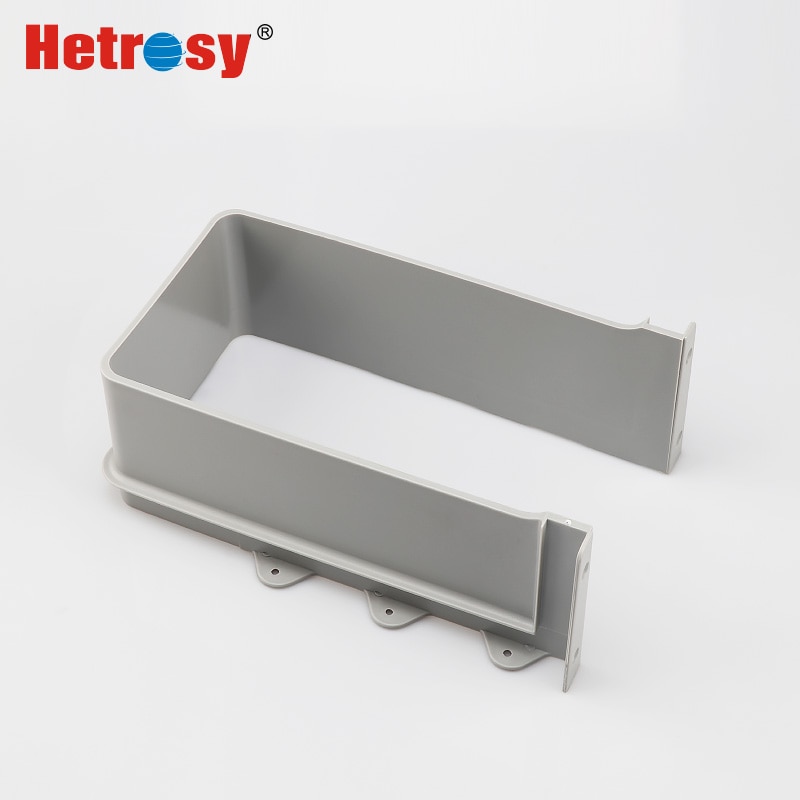 Hetrosy Hardware Plastic U Shape Drawer Slot Accessories Under the Sink For Cabinet Drawer Waterproof Baffle Fittings
