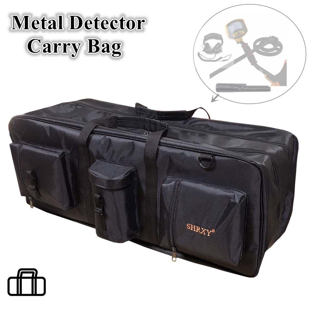 Sac de transport pour détecteur de métaux, sac de rangement Portable en toile étanche, sac à dos organisateur d'outils à Double couche pour la détection de métaux