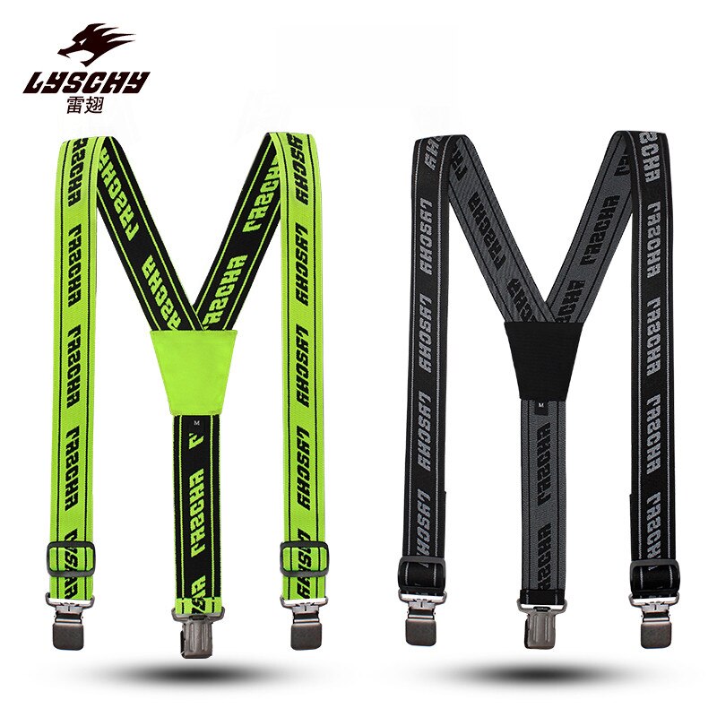 Pantalones de moto con Clip, tirantes elástico ajustable Y tirantes traseros para pantalones de motocicleta, correas de reparación de locomotora