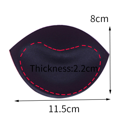 1 paar Schwamm Einsätze In Bh Gepolsterte für Badeanzug Brust Push-Up Füllen Büstenhalter Brust Patch Pads Frauen Dessous Zubehör: Rosa